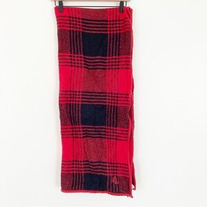 Ralph Lauren Red and Black Plaid Maxi Skirt